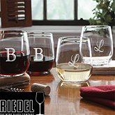 engraved wine glass gift