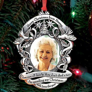 merry christmas from heaven ornament